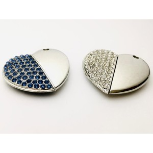 Pen Drive Coração Strass - PLP